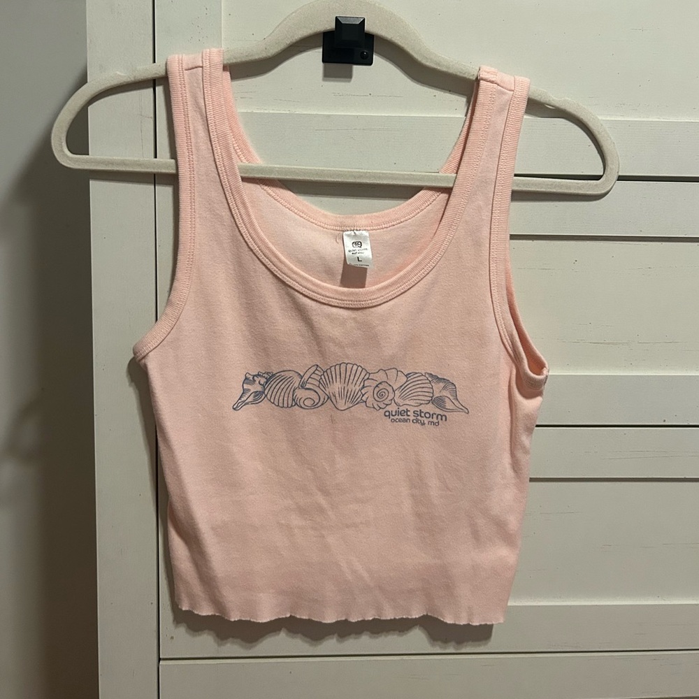 Quiet Storm Light Pink Tank Top